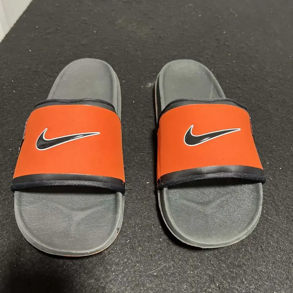 Nike Orange Oklahoma State OSU Offcourt Slides Sandals FN4306-800 Size 10 Men’s